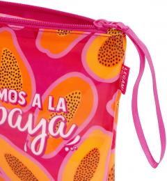 Portfard de plaja - Vamos a la Papaya