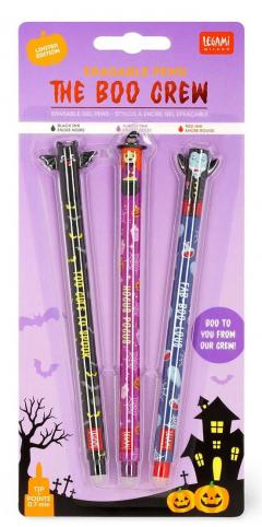 Set 3 pixuri cu gel - The Boo Crew - Erasable Pens
