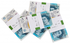 Bancnote 5 Lire Sterline - Replica pentru video, jocuri, tiktok