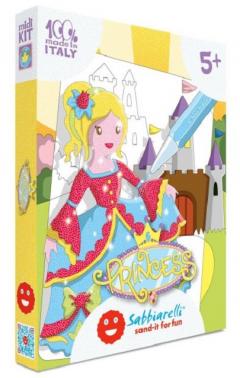 Set creativ - Coloreaza cu nisip - Printese