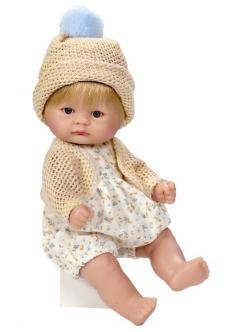 Papusa Bomboncin cu caciulita bej