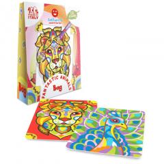 Set creativ - Coloreaza cu nisip - Animale fantastice