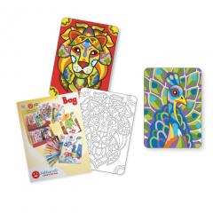 Set creativ - Coloreaza cu nisip - Animale fantastice