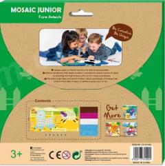 Set creativ - Mozaic - Prima mea carte de povesti - Animale de ferma