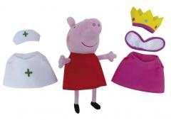 Jucarie de plus cu costumase de schimb - Peppa Pig