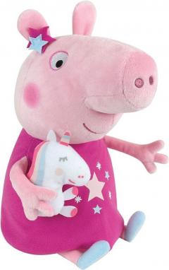 Jucarie de plus - Peppa Pig cu mascota unicorn