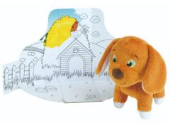 Jucarie de plus in cutie de colorat - Farmizz - Catelus