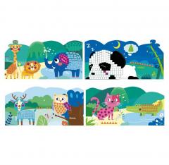 Set creativ - Mozaic - Prima mea carte de povesti - Animale salbatice