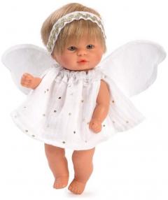 Papusa Bomboncin cu rochita si aripi de ingeras