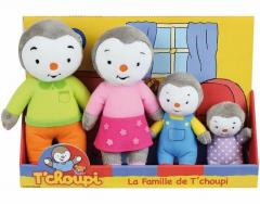 Set 4 jucarii de plus - Familia de pinguini T'choupi