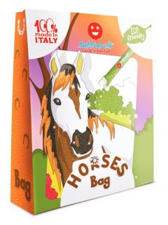 Set creativ - Coloreaza cu nisip - Cai