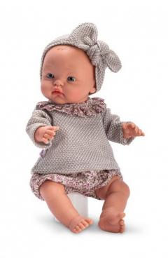Papusa - Bebelus Alex cu puloveras gri