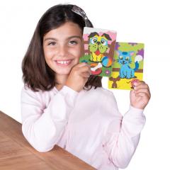 Set creativ - Coloreaza cu nisip - Pisica & catel