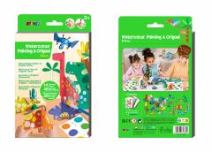 Set creativ 2 in 1 - Pictura si Origami - Dinozauri