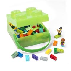 Cutie LEGO pentru pranz - Verde transparent