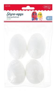 Accesorii craft - Oua polistiren 6.5cm