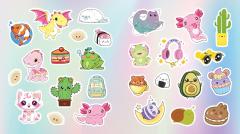 Totally Kawaii Sticker & Activity Book