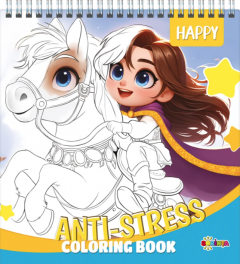 Anti-stress - Coloring book - Happy