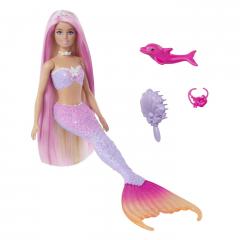 BARBIE COLOR CHANGE PAPUSA SIRENA CU PAR ROZ