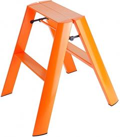 Scara portocalie din aluminiu 2 Steps