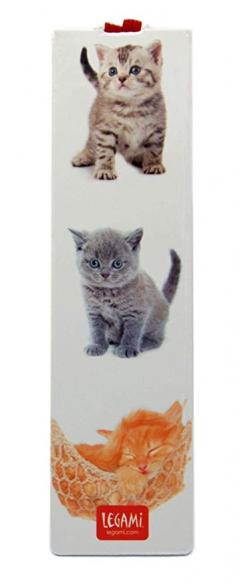 Semn de carte cu banda elastica Booklovers - Pisici