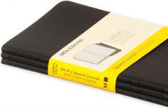 Set 3 caiete - Moleskine Cahiers - Pocket, Squared - Black