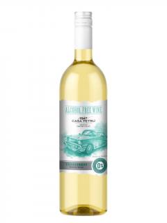 Vin alb fara alcool - Casa Petru - Chardonnay, demidulce