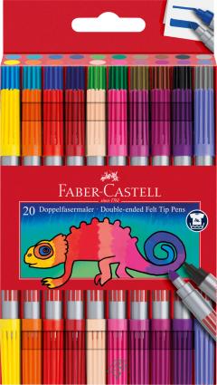 Set 20 carioci - Faber-Castell - doua capete