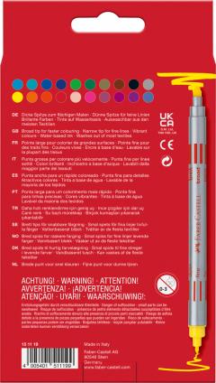 Set 20 carioci - Faber-Castell - doua capete