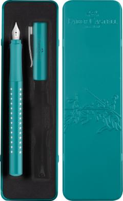 Set stilou si cutie - Sparkle M - Turcoaz Ocean Metalic