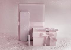 Set stilou si cutie - Sparkle M - Rose Metalic