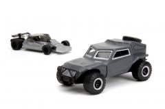 Set masini metalice -  Flip Car si Deckards Fast Attack Buggy