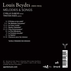 Louis Beydts: Melodies & Songs