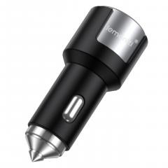 Incarcator Auto - Fast Charge 1 x port PD Type-C 20W + 1 x port USB-A QC 3.0 18W cu cablu Type-C la Type-C 20W