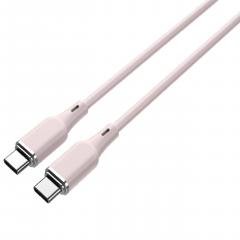Cablu - Liquid Silicon - Type-C la Type-C (Fast Charge, 60W) - Roz