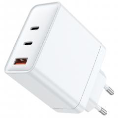 Incarcator Retea - 2x Type-C si 1x USB-A (65W, Fast Charge, EU Plug)