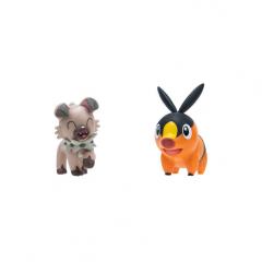 Set 2 figurine - Pokemon - Tepig + Rockruff