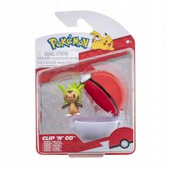 Set 2 figurine - Clip n Go - Pokemon - Chespin & Poke Ball