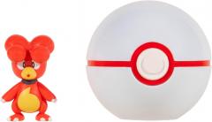 Set 2 figurine - Pokemon Clip 'n' Go: Magby & Premier Ball