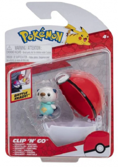 Set 2 figurine - Pokemon: Oshawott & Poke Ball