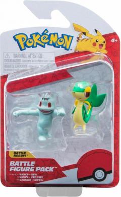 Set 2 figurine - Pokemon: Machop & Snivy