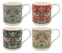 Set 4 cani - William Morris - Strawberry Thief