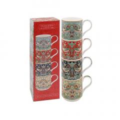 Set 4 cani - William Morris - Strawberry Thief