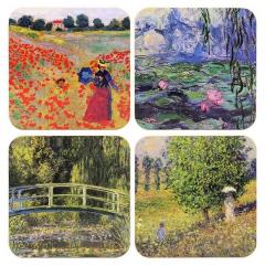 Set 4 suporturi pahare - Claude Monet