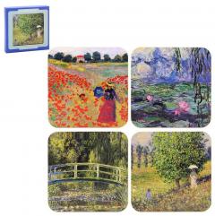 Set 4 suporturi pahare - Claude Monet