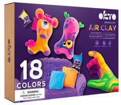 Set creativ - Air Clay, 18 culori