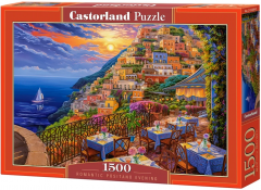 Puzzle 1500 piese - Romantic Positano Evening