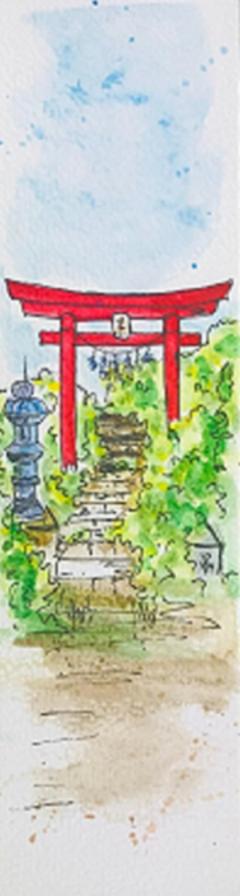 Semn de carte handmade - Shrine