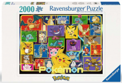 Puzzle 2000 piese - Pokemon - Luminous Pokemon