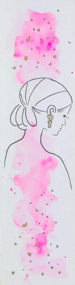 Semn de carte handmade - Femeie